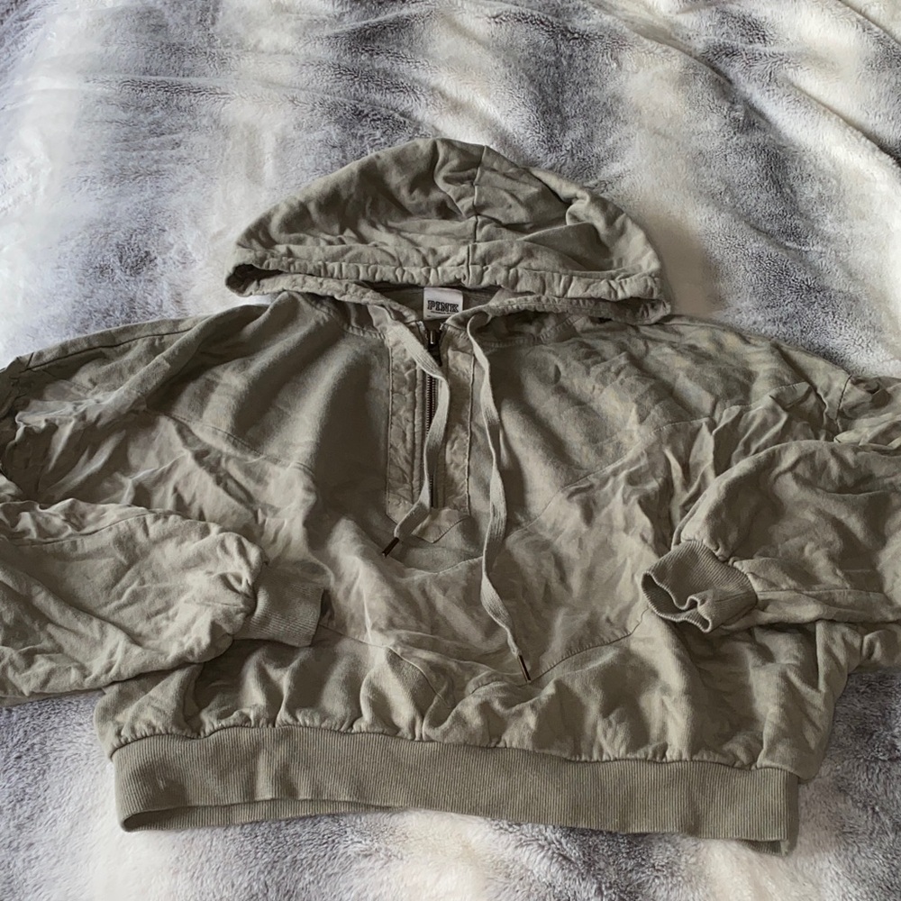PINK Victoria's Secret green Hooded Sweatshirt